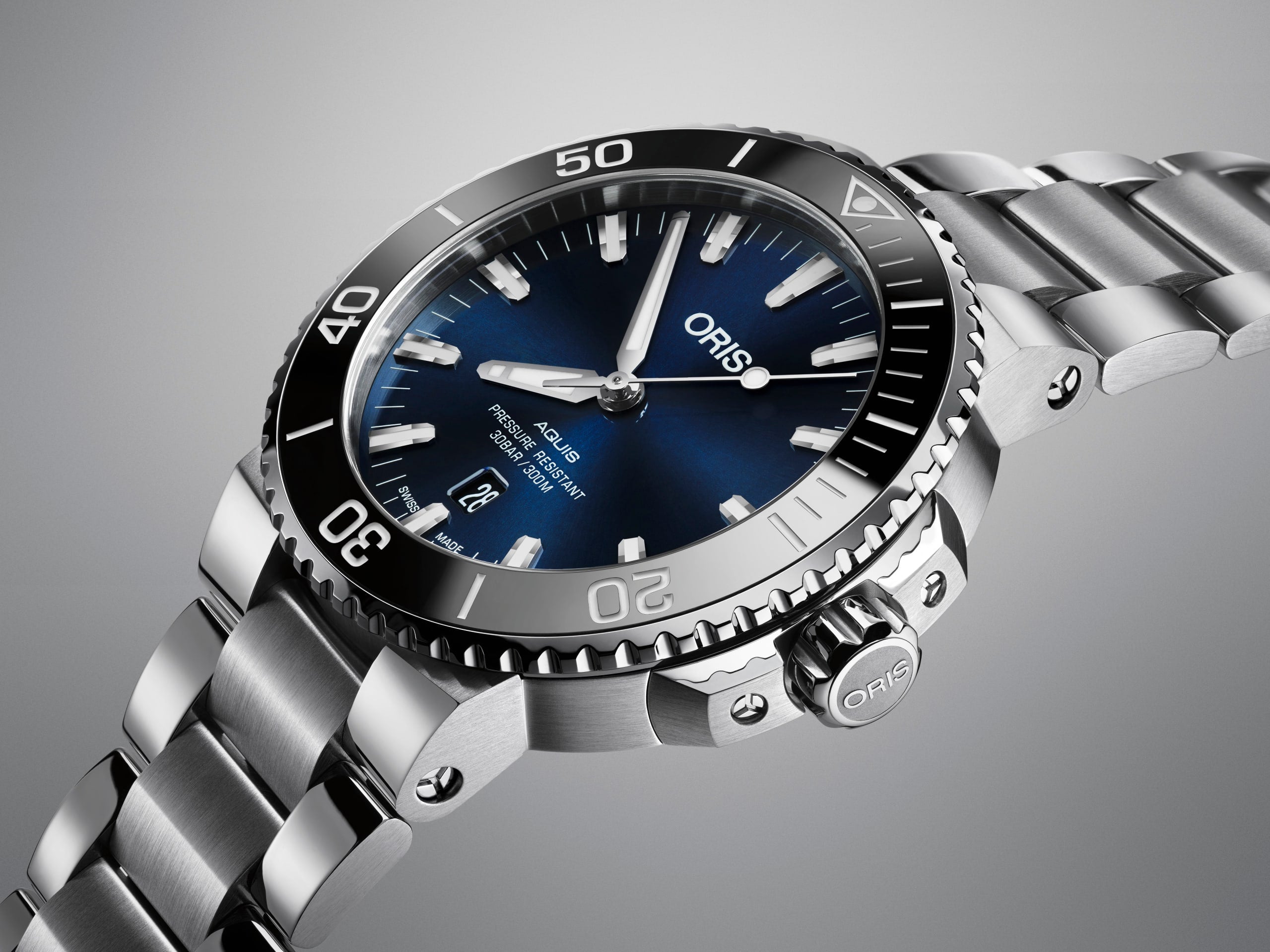 ORIS AQUIS DATE 01 733 7730 4135-07 8 24 05PEB