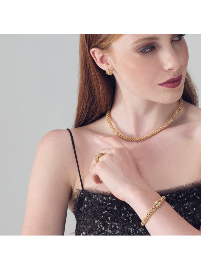 Chicco golden silver bracelet with cubic zirconia 557784