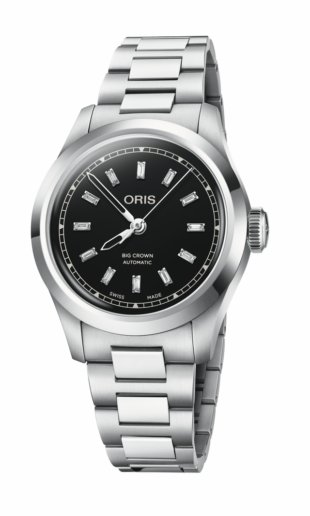 ORIS Big Crown Pointer Date Diamonds 01 531 7797 4094-07 8 17 06 Size 34mm Black Dail,MB