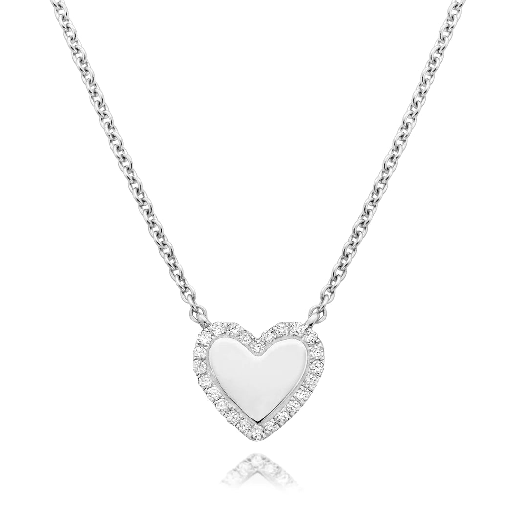 DIAMOND CONTOUR HEART NECKLACE 04-013373-01-00