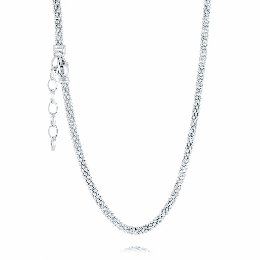 Mesh Necklace in White 04-082989-01-18