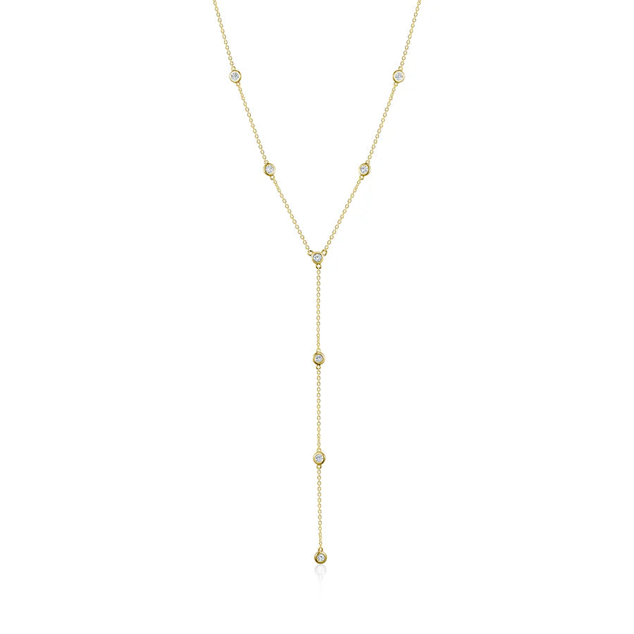 Diamond by the Yard Lariat in Yellow 04-142687-02WH-18