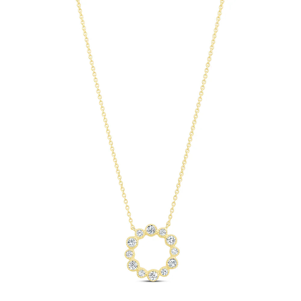 MISS MIMI Milgrain Circle of Life in Yellow 04-026515-02WH