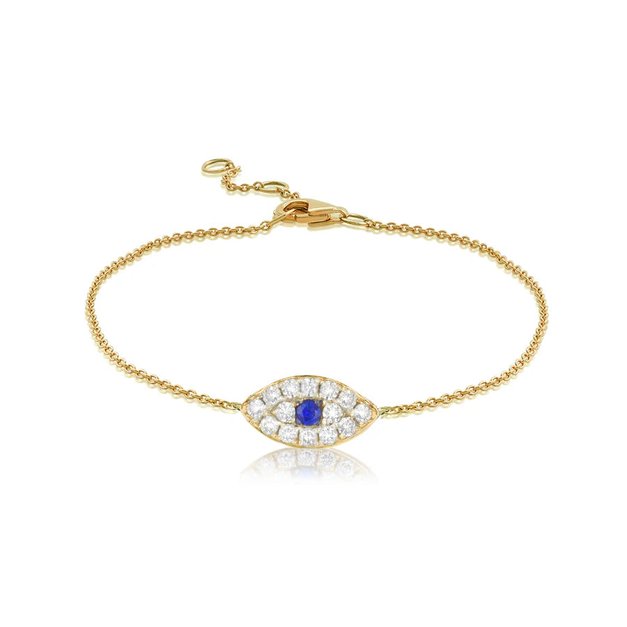 Evil Eye Bracelet in Yellow 07-143188-02BL