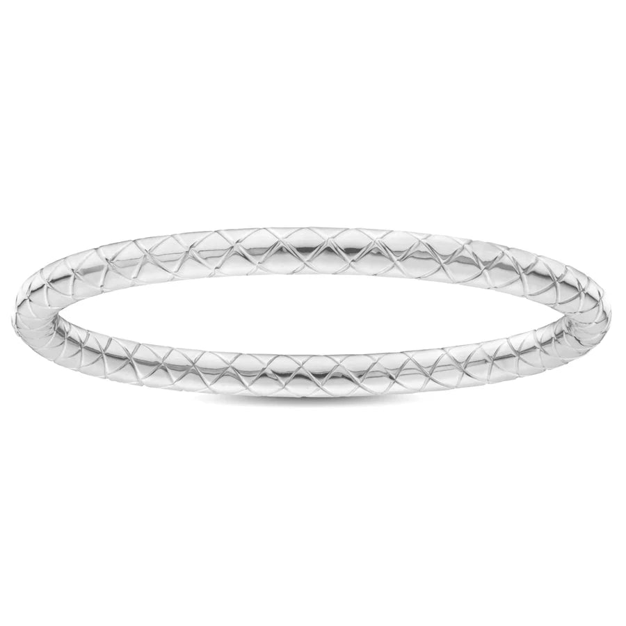 Fine Quilted Bracelet in White 07-256676-01