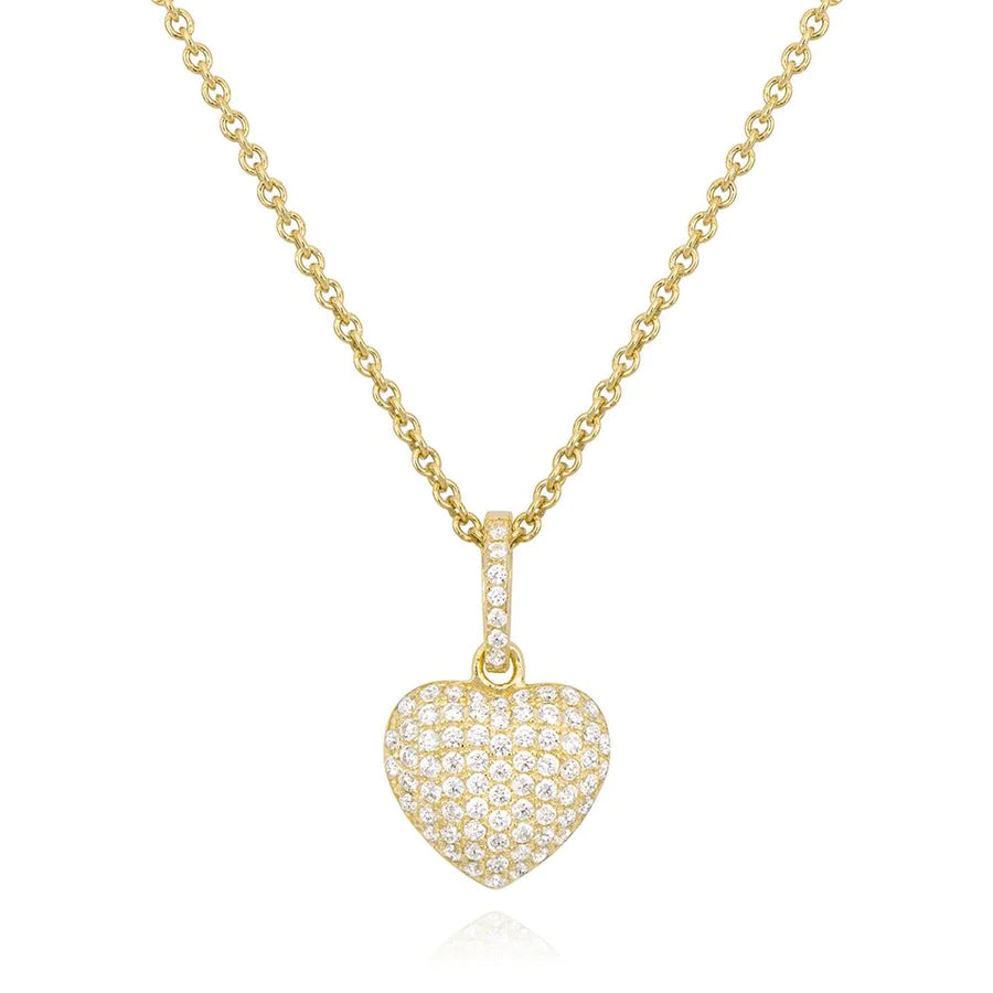 MEDIUM BOMBEE HEART PENDANT 09-143428-02-WH-12MM