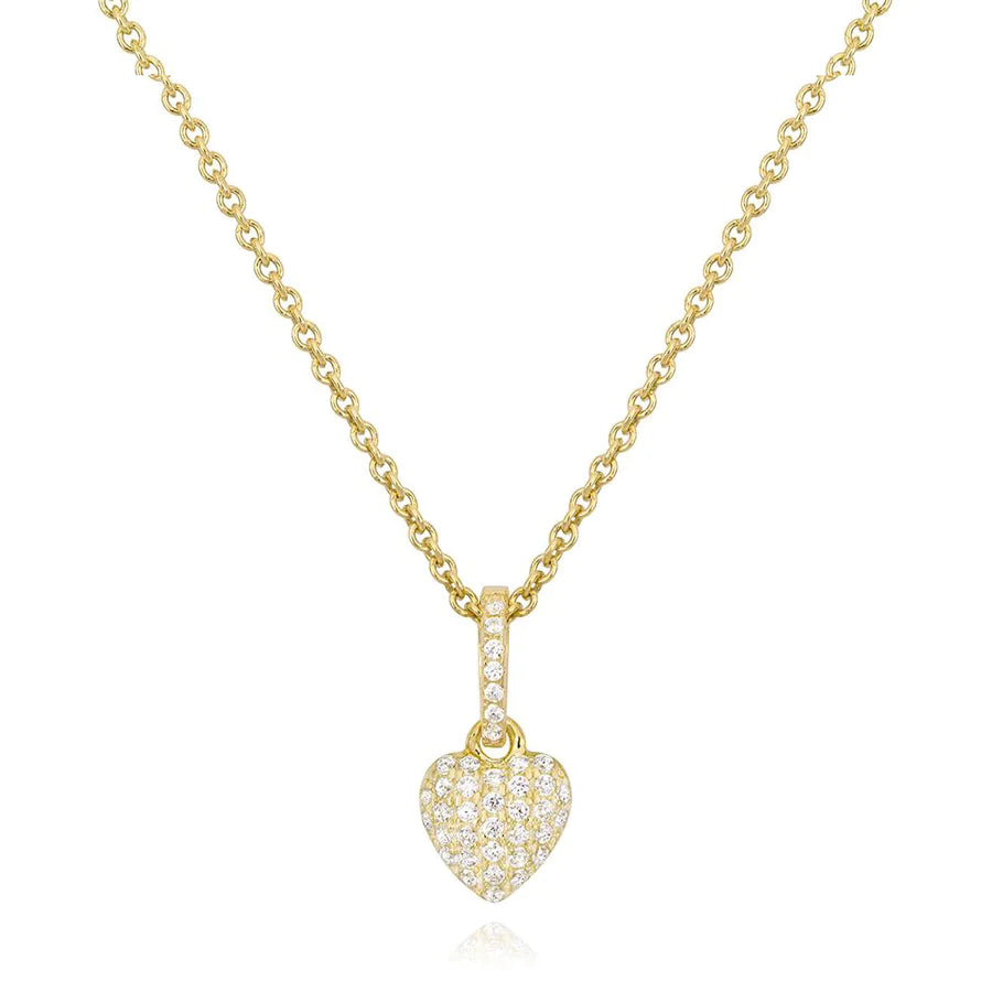 SMALL BOMBEE HEART PENDANT 09-143428-02-WH-8MM