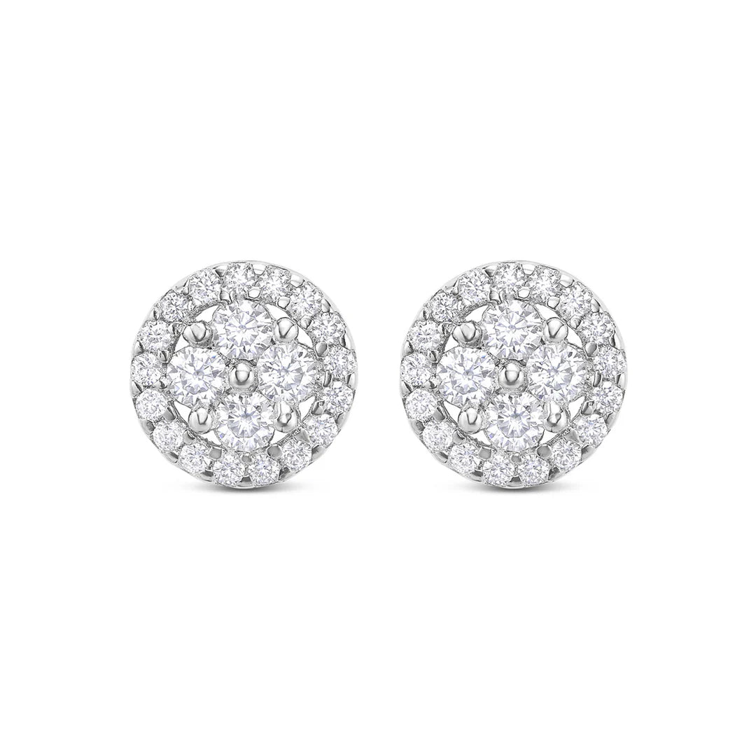 Daily Classic Round Studs in White 13-021879-01WH
