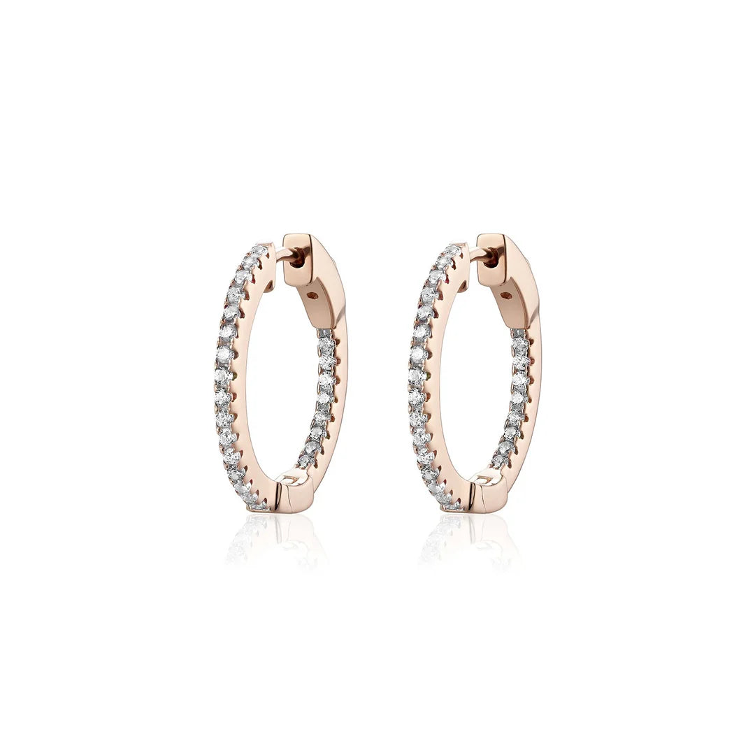 Small Inside Out Hoops in Rose 13-142538-03WH