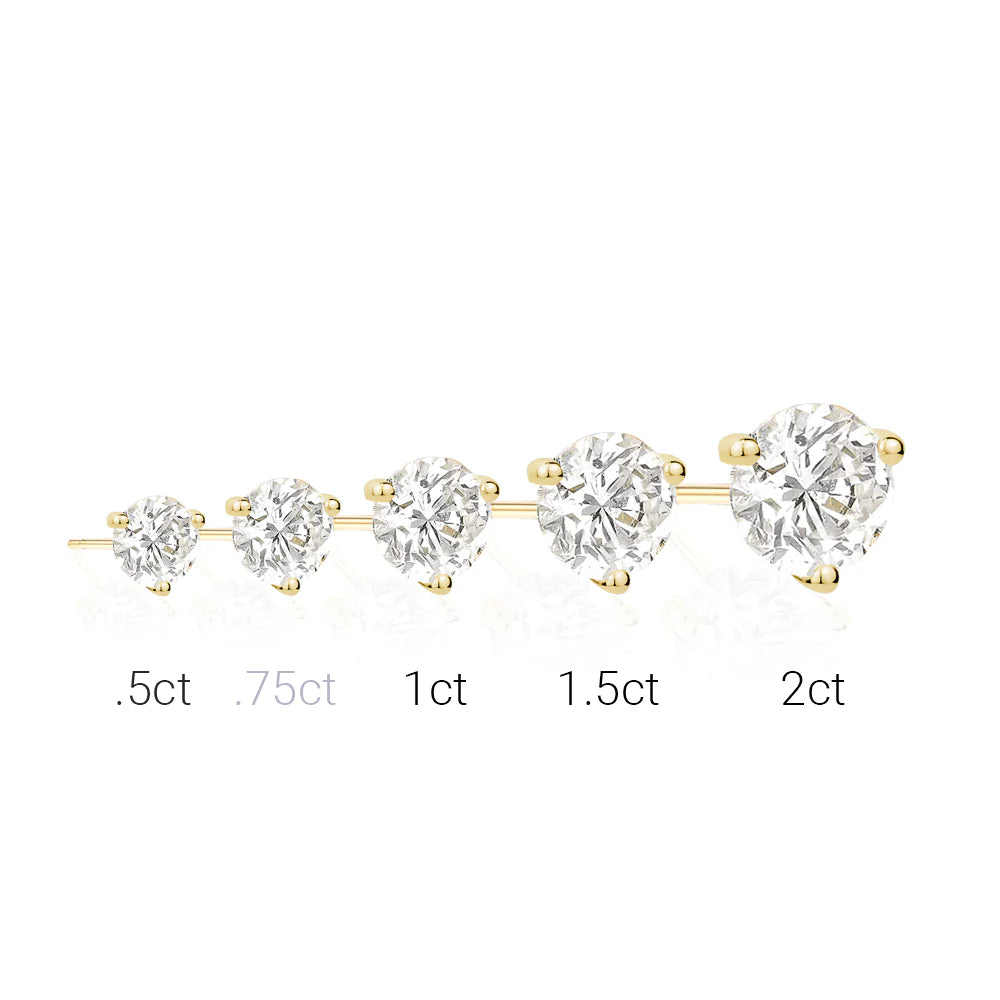 0.75CT Martini Studs in Yellow 13-142796-02WH