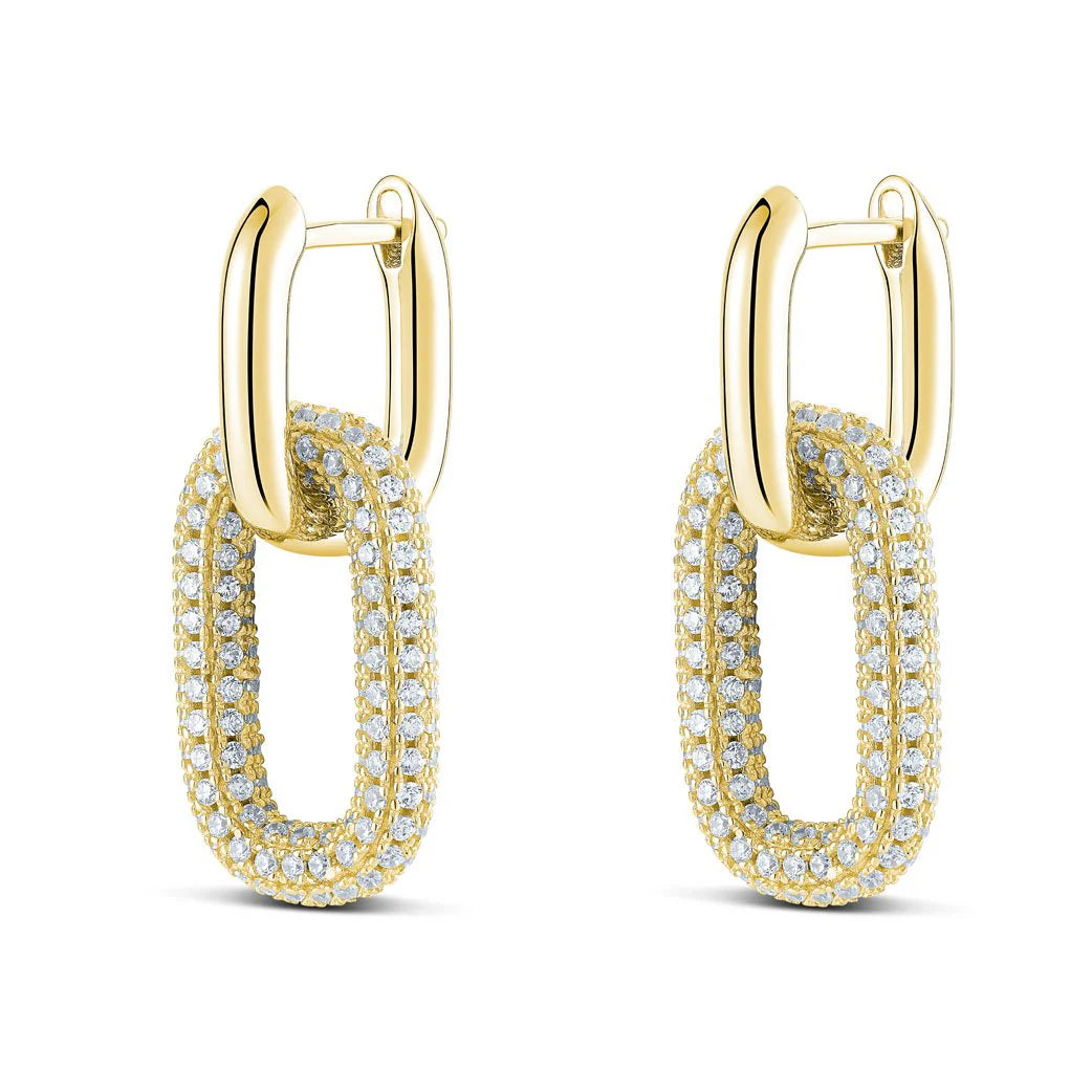 Be Square Earrings in Yellow 13-143798-02WH