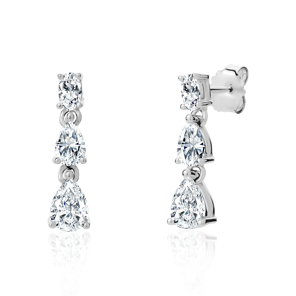 Bridal Pear Drop 13-146509-01WH