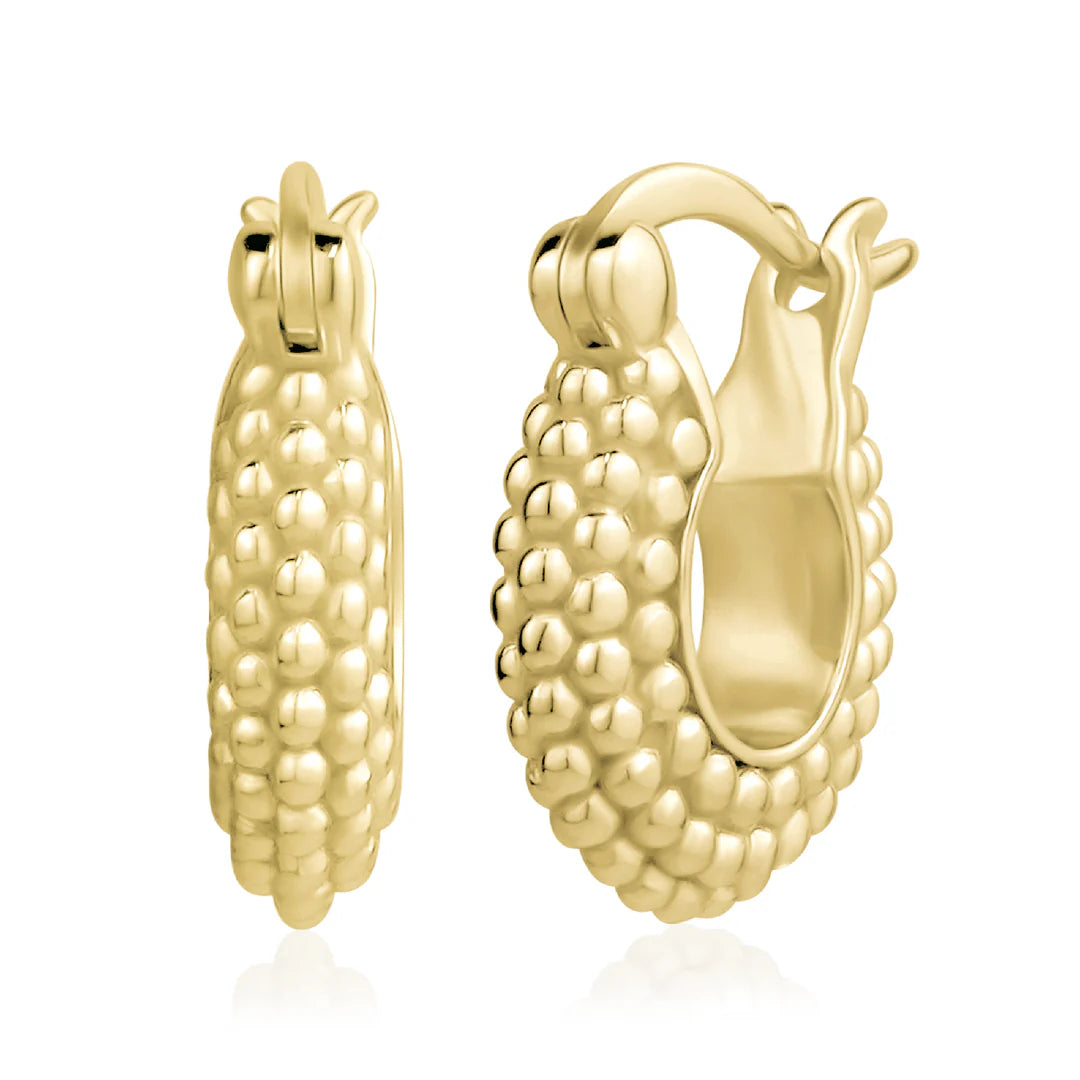 Pave Bead Huggies in Yellow 13-156784-02