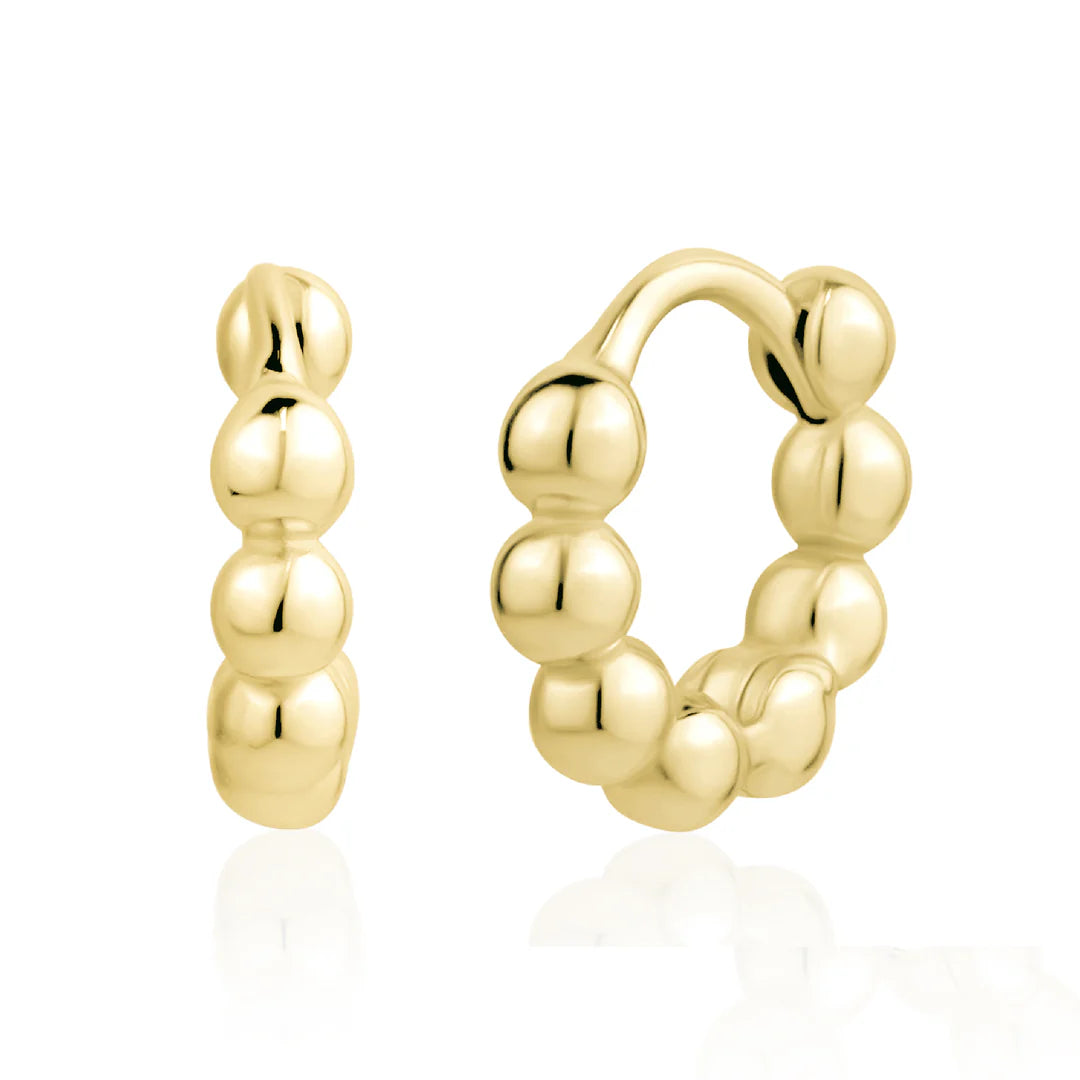 8mm Bead Huggies in Yellow 13-156785-02