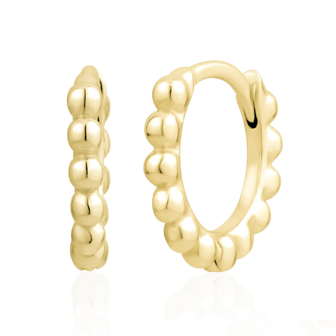 10mm Bead Huggies in Yellow 13-156786-02