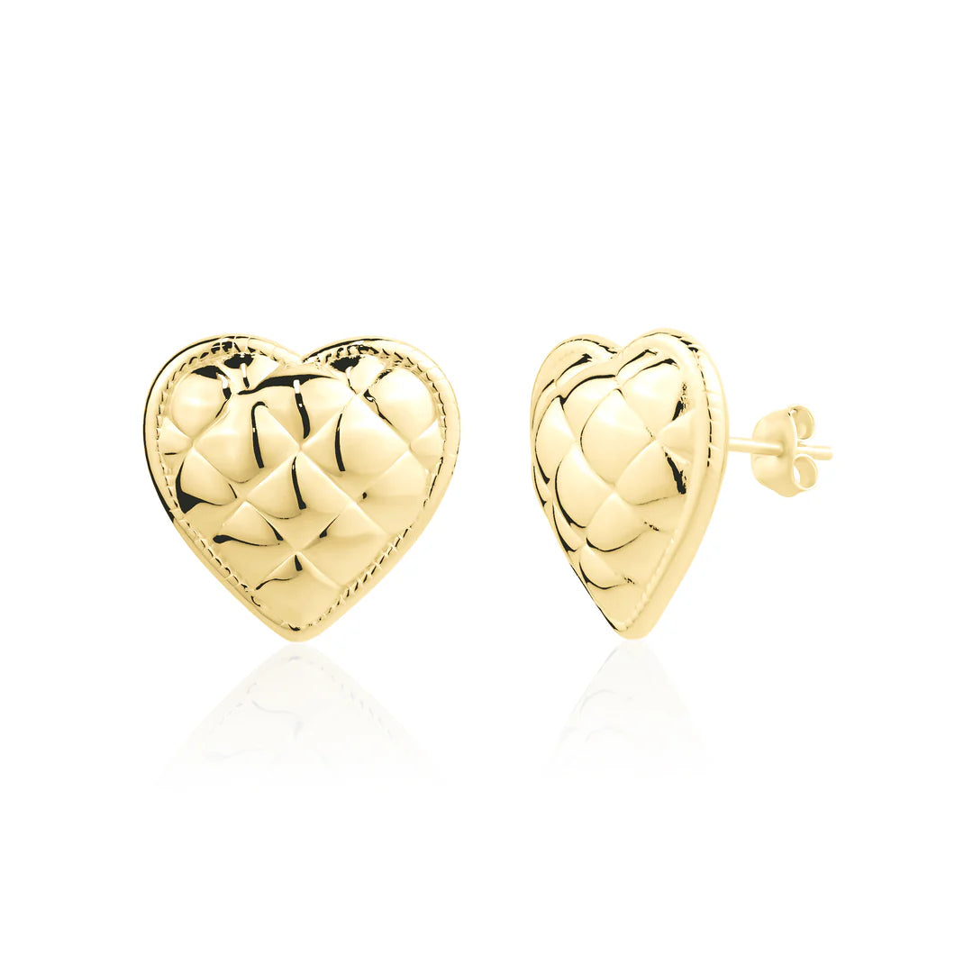 Quilted Puff Heart in Yellow 13-156788-02