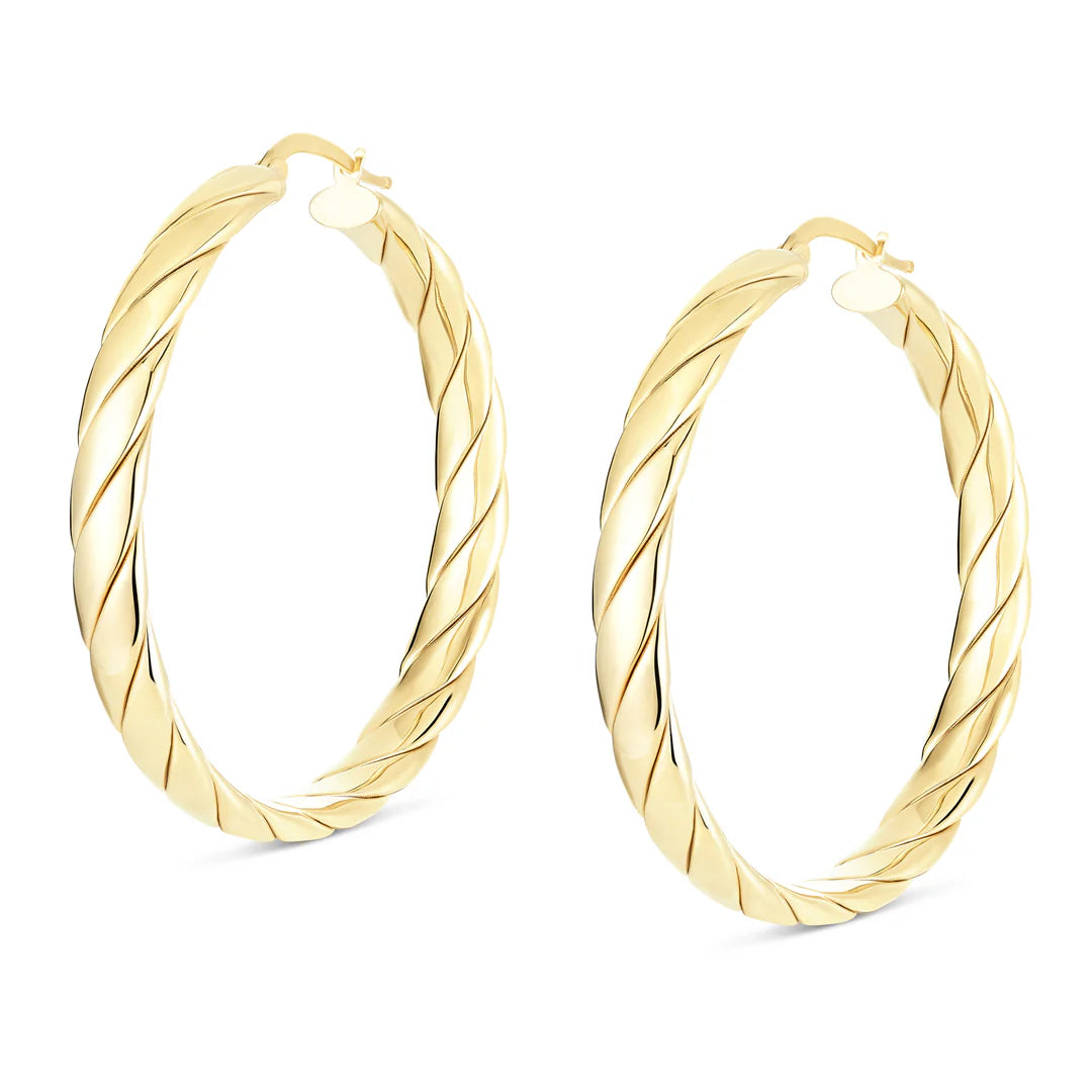 Large Lucia Hoops in Yellow 13-403680-02