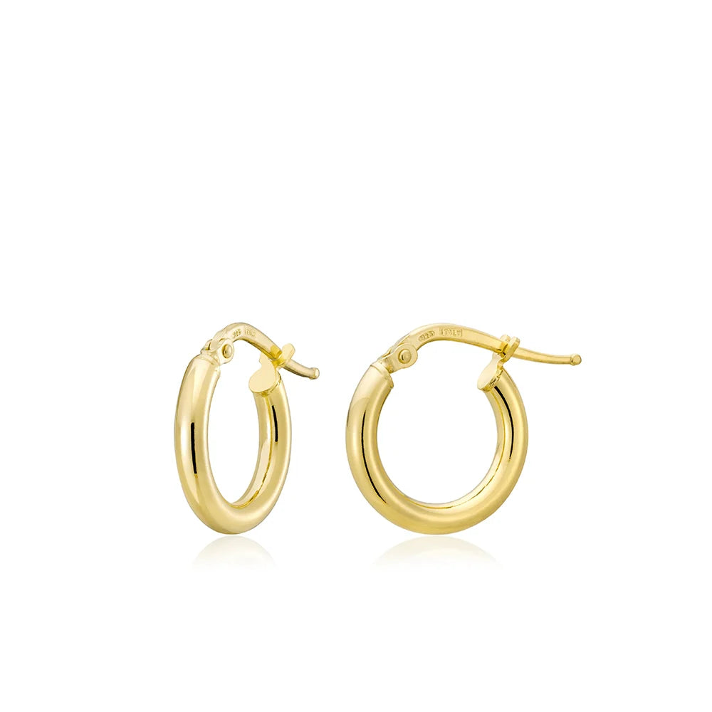 Mini 2.5mm Tube Hoops in Yellow 13-406404-02