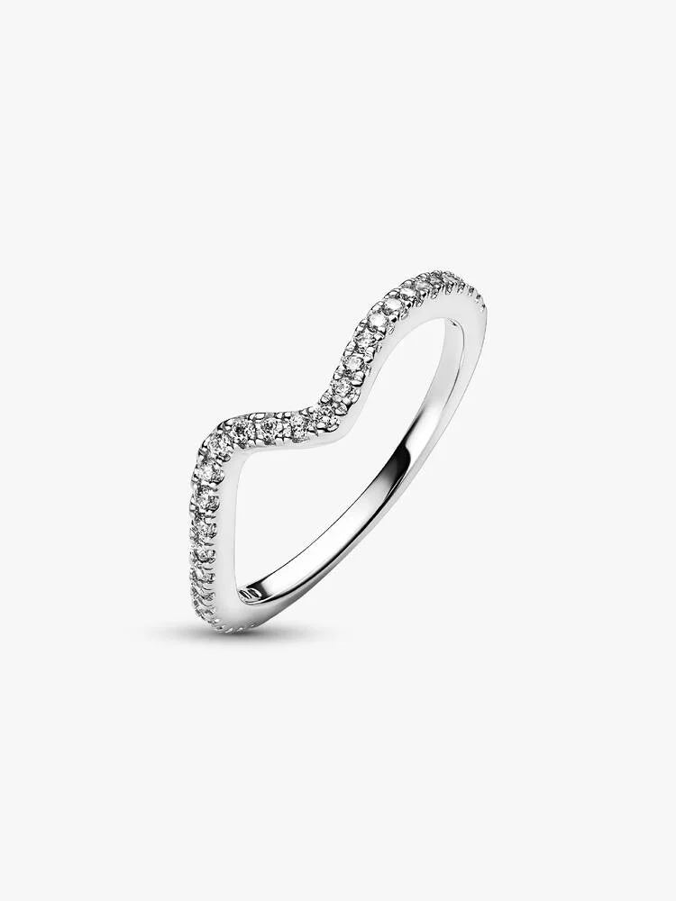 MISS MIMI 14K WHITE GOLD WAVE DIA RING 02-018773-01