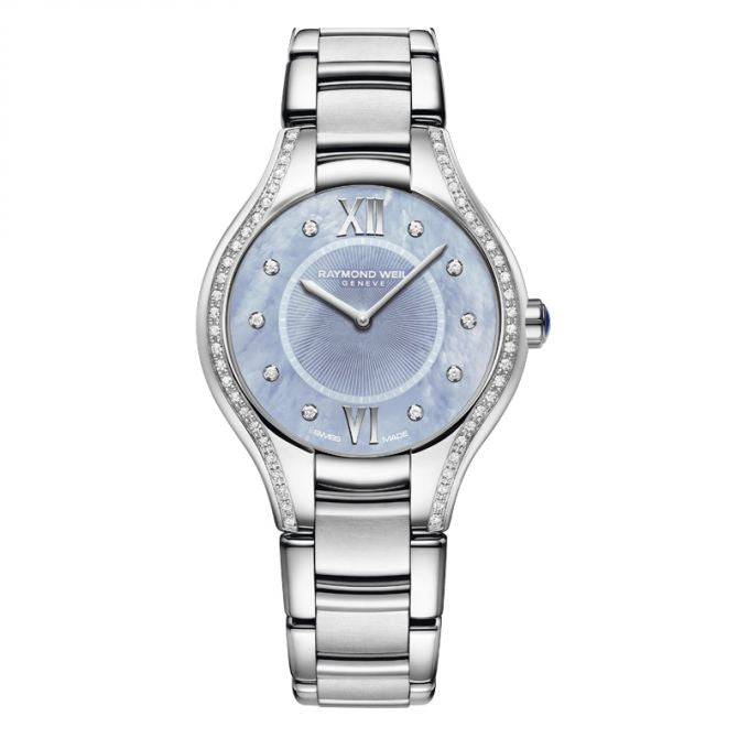 Raymond Weil Noemia Steel Diamond Blue MOP Ladies Quartz Watch 5132STS00955
