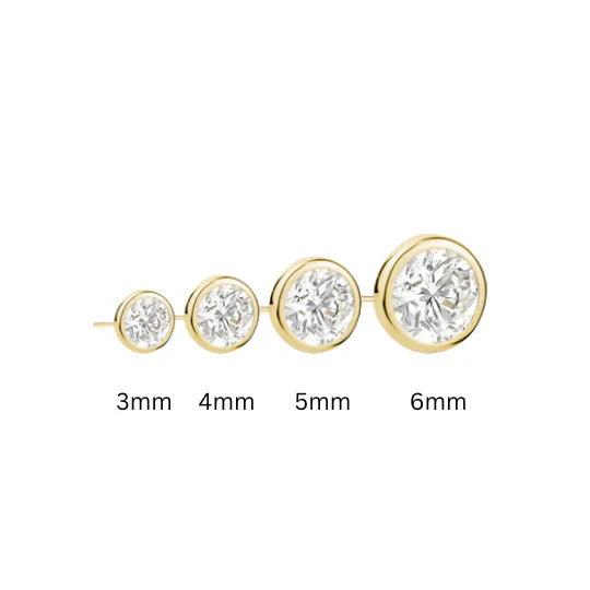 3mm Bezel Studs in Yellow 13-146407-02WH