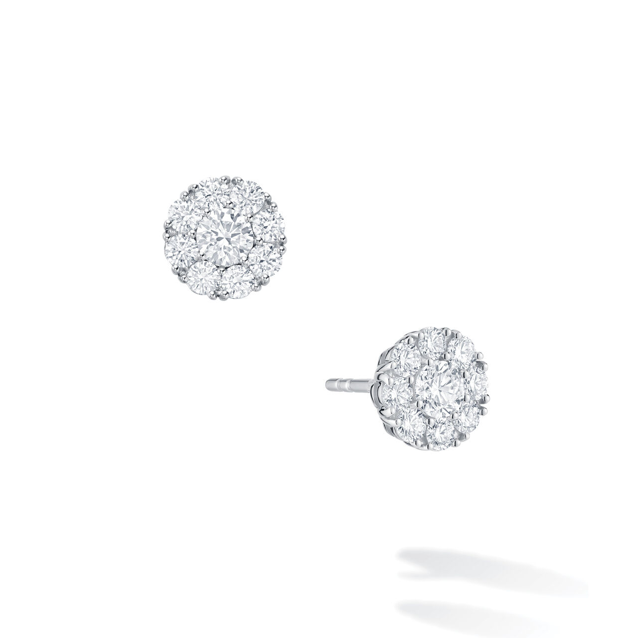 Birks Snowflake Diamond Cluster Stud Earrings, Medium 450005967257