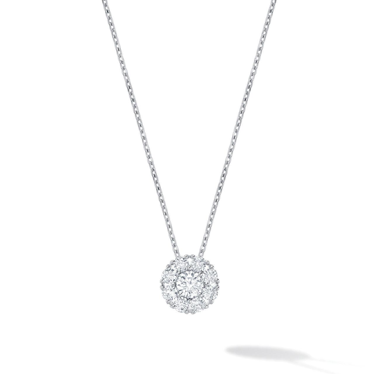 Birks Snowflake Diamond Cluster Pendant, Large 450008428557
