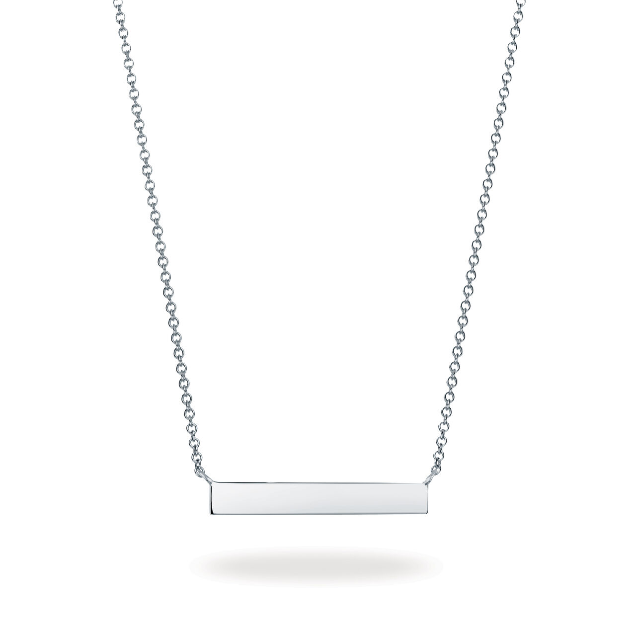 Birks Essentials Silver Horizontal Bar Necklace 450011726251