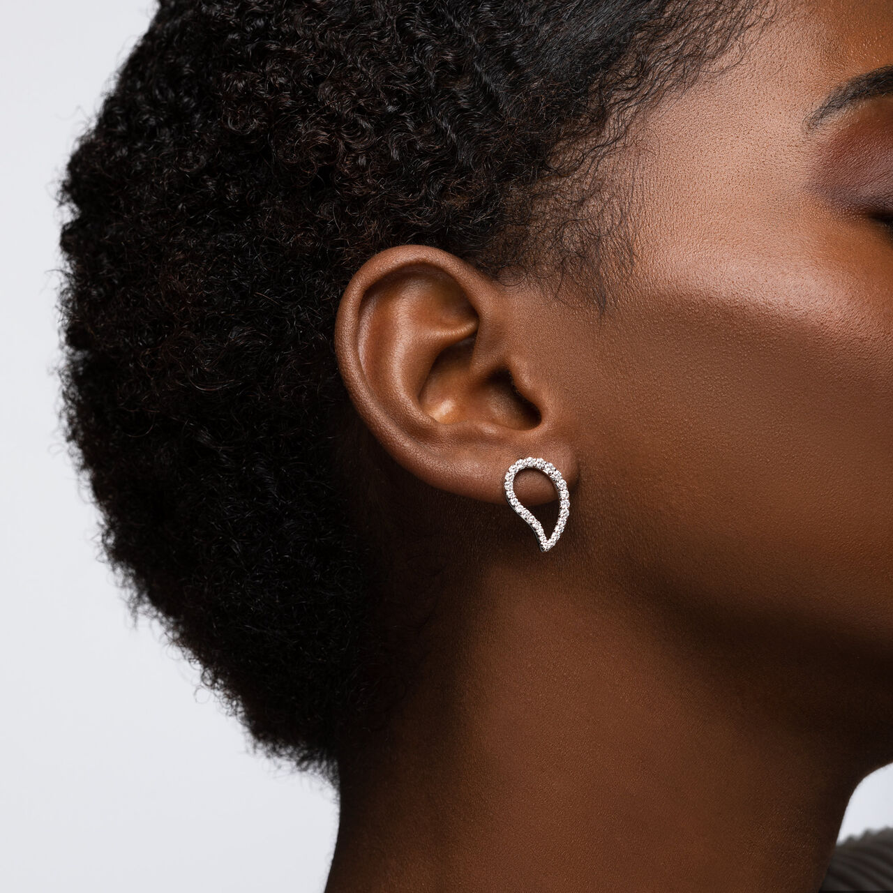 Birks Pétale Diamond Stud Earrings, Large 450012882079