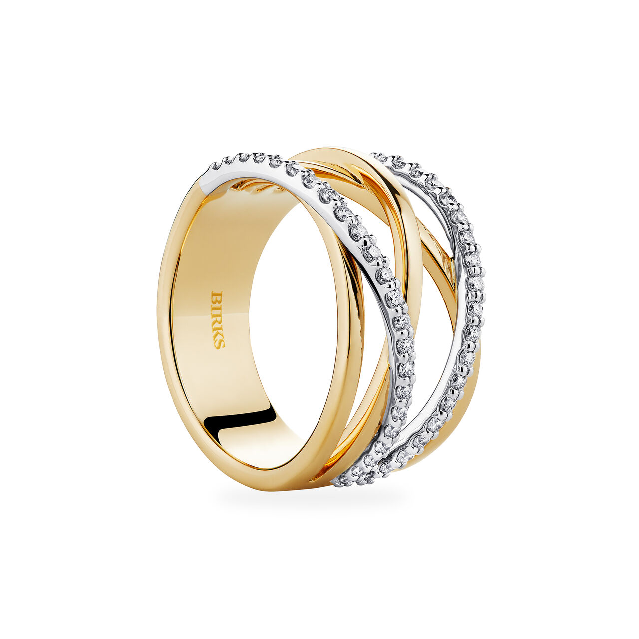 Birks Rose du Matin Diamond and Yellow Gold Ring 450017557910