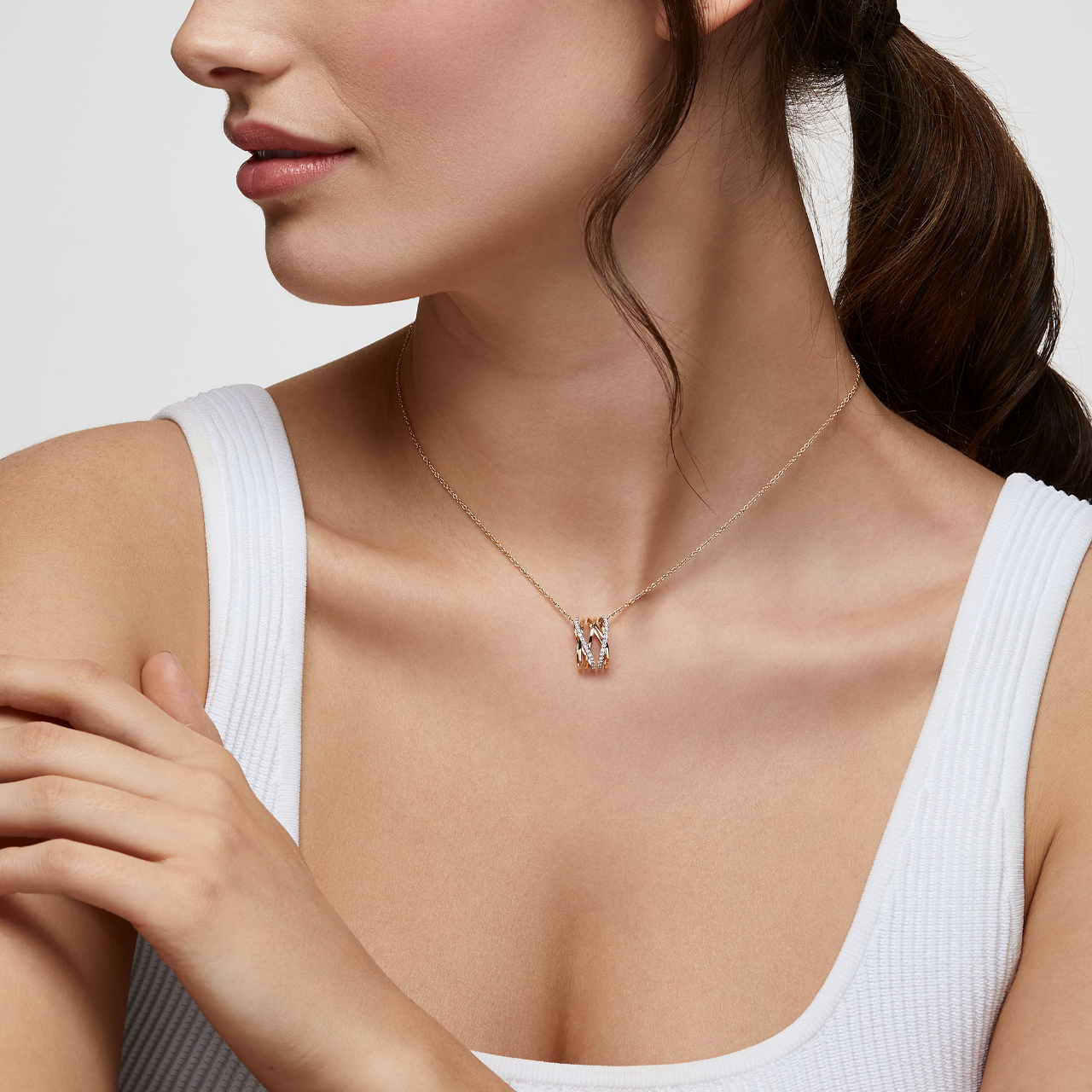 Birks Rosée du Matin Diamond and Yellow Gold Pendant 450017562525