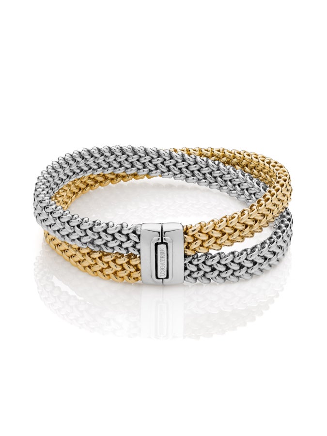 Bicolor silver bracelet 541229