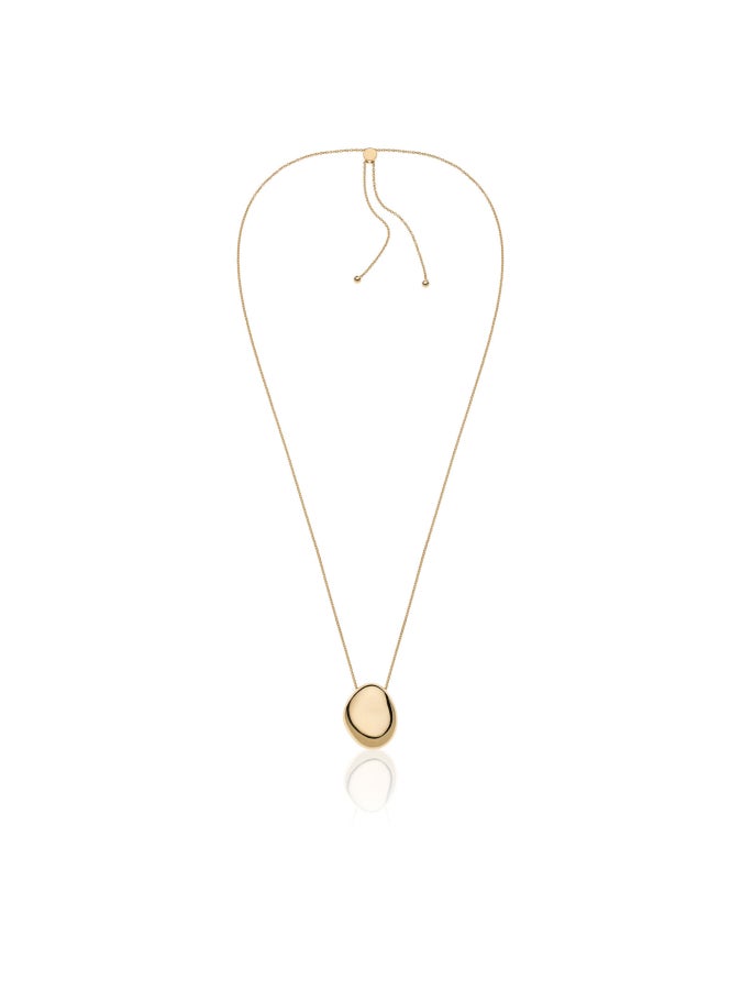 Boule long silver necklace 557188