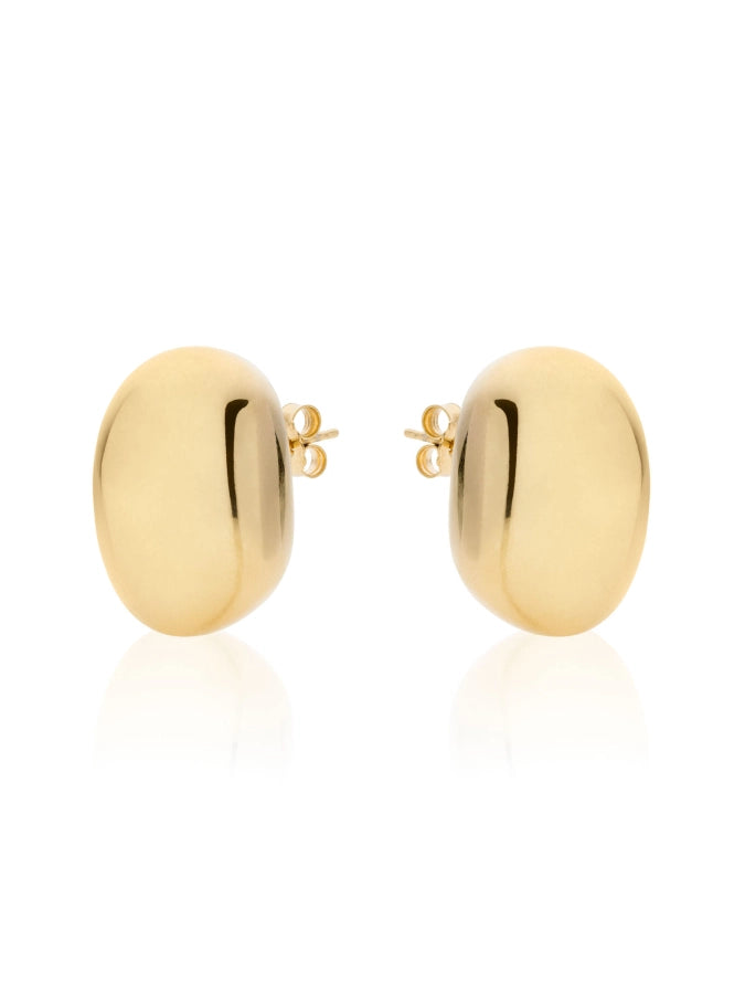 Maxi Boule golden silver earrings 557193G