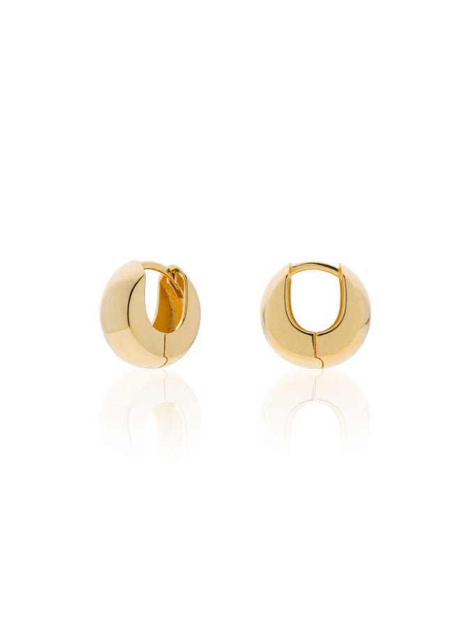 Boule golden silver hoop earrings 557202