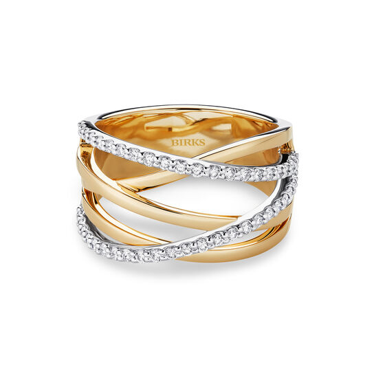 Birks Rose du Matin Diamond and Yellow Gold Ring 450017557910