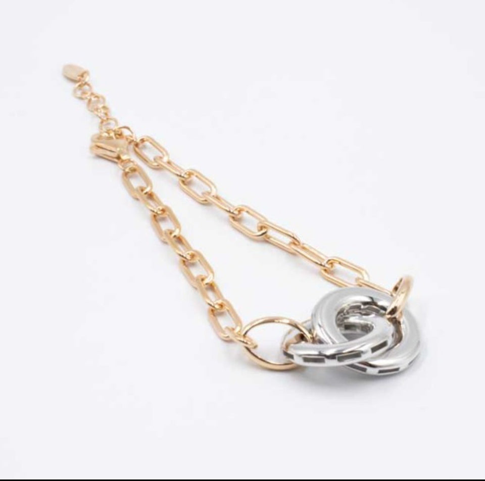 Pesavento Elegance Incrocio Pink Bracelet TWO TONE WELGD044