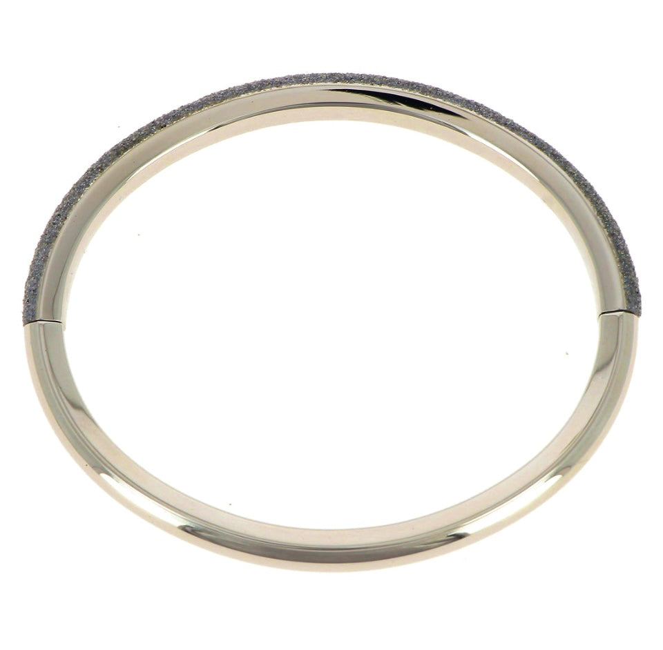 ROSE GOLD WITH BEIGE DIAMOND DUST BANGLE WPLVB1244