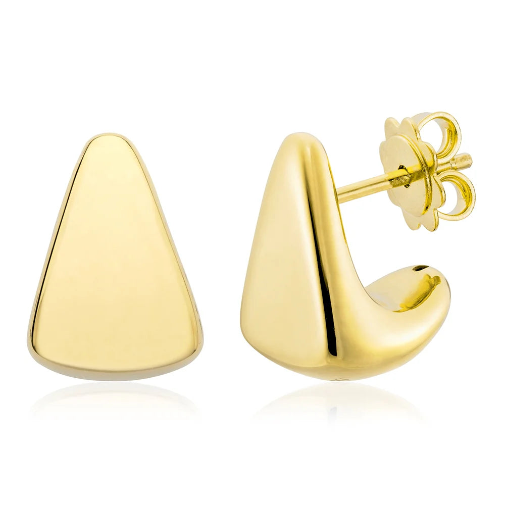 Triangle Stud Earrings in Yellow 13-156575-02