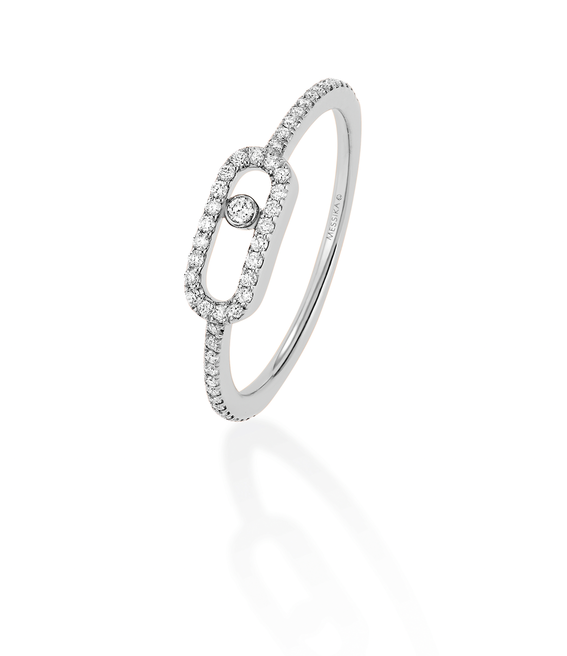 Messika WHITE GOLD DIAMOND RING MOVE UNO PAVÉ 05630-WG-53