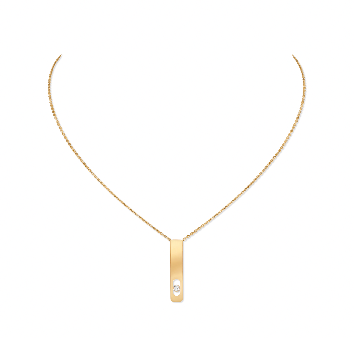 My First Diamond Small Rose Gold Diamond Pendant 07498-YG