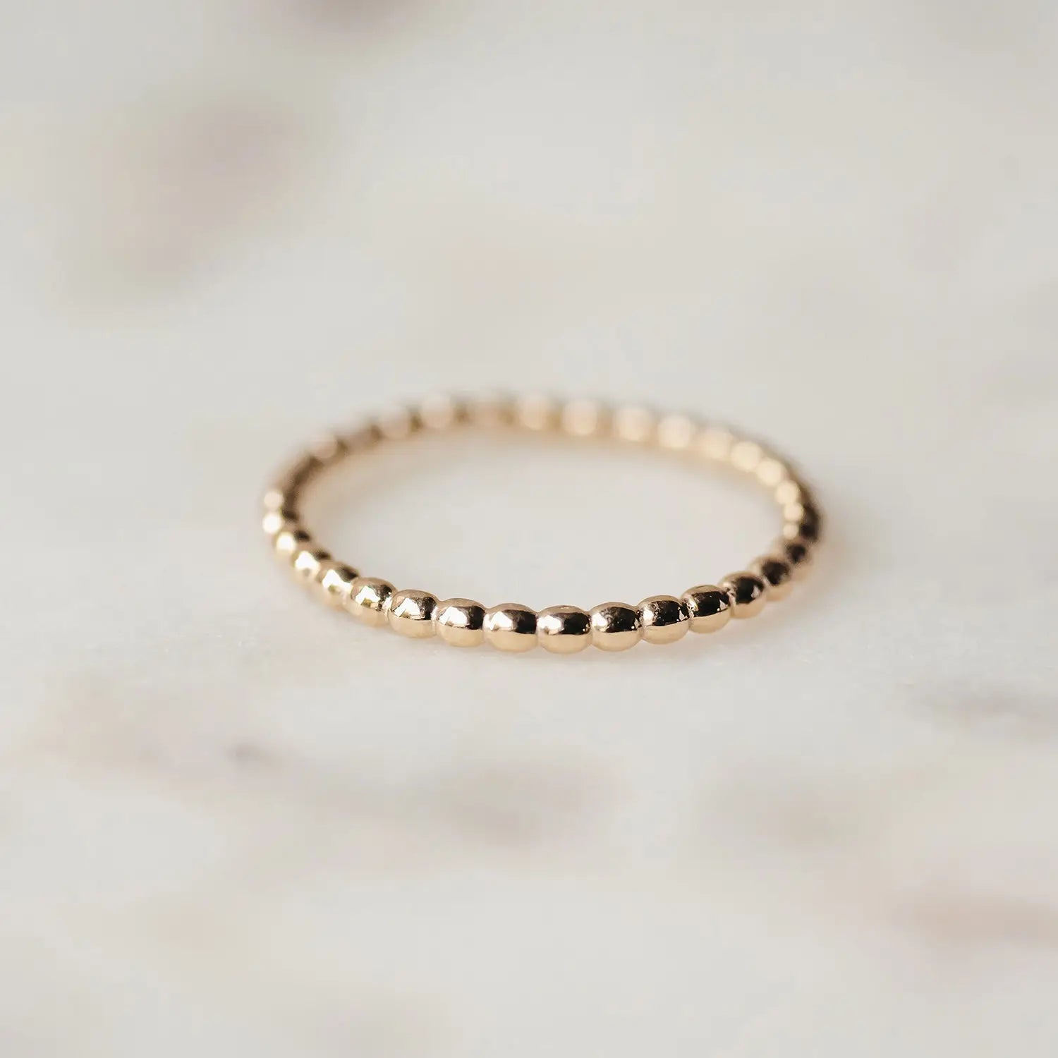 14K BEAD RING IN YELLOW 02-603734-02