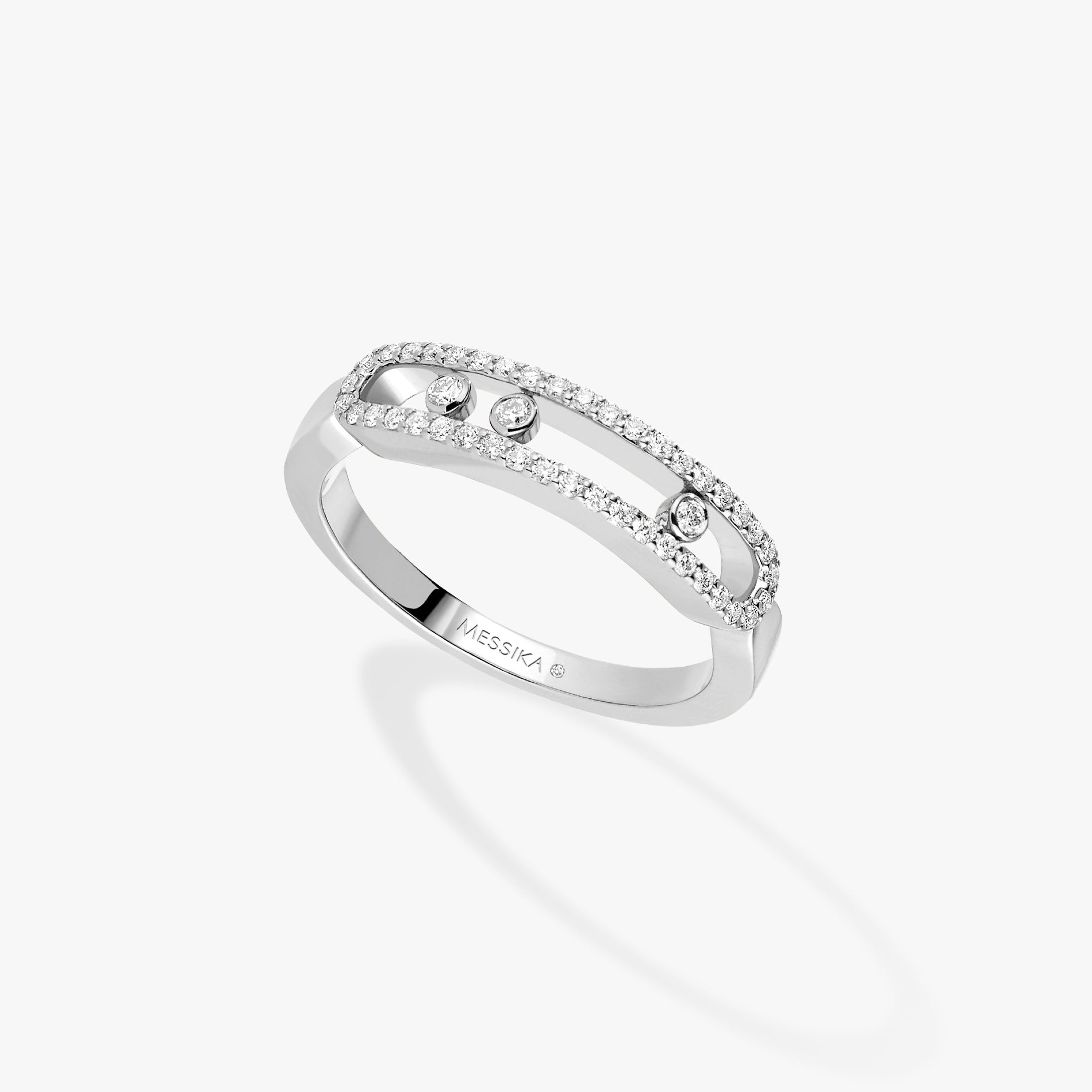 MESSIKA WHITE GOLD DIAMOND RING BABY MOVE PAVÉ 04683-WG-53