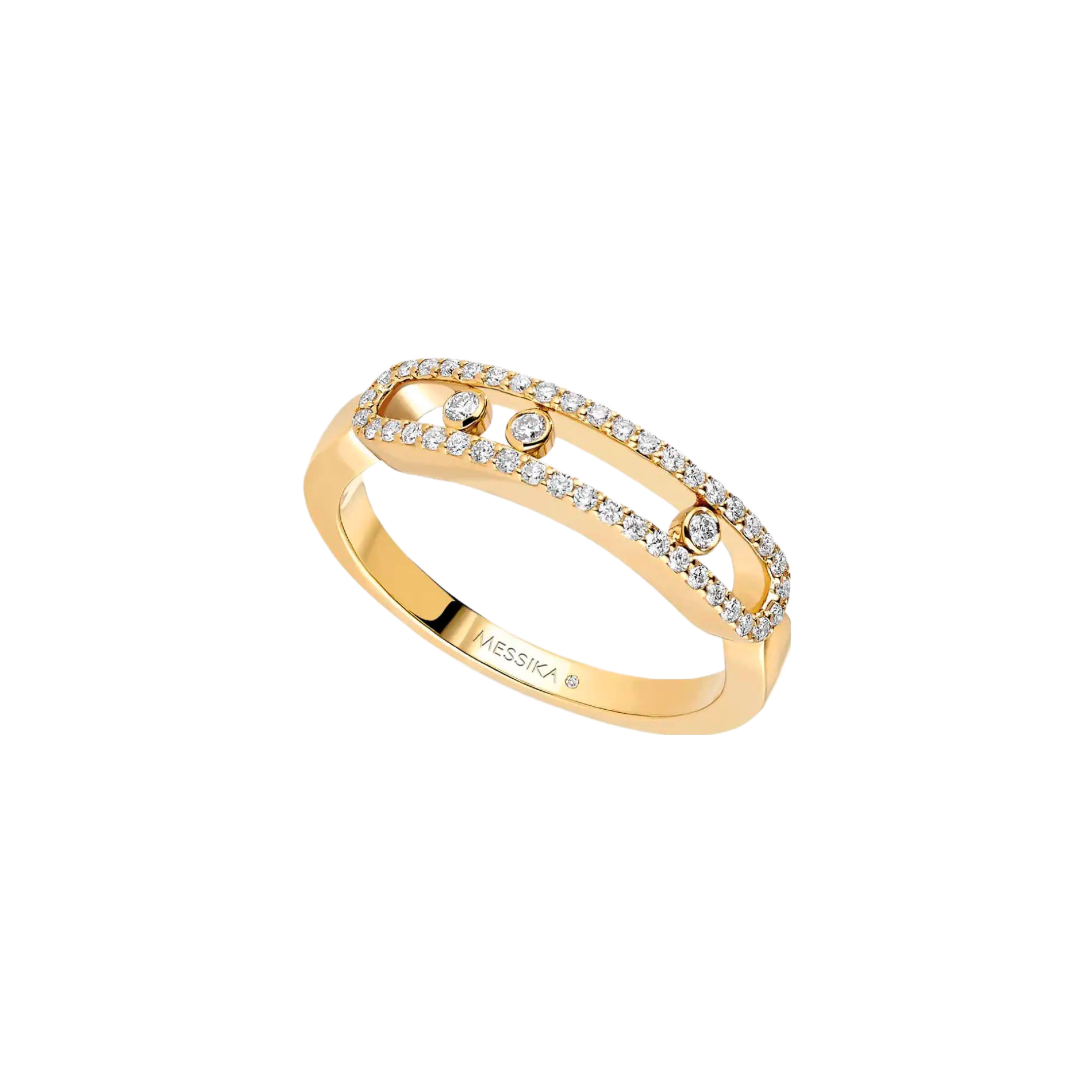 Messika YELLOW GOLD DIAMOND RING BABY MOVE PAVE 04683-YG-54