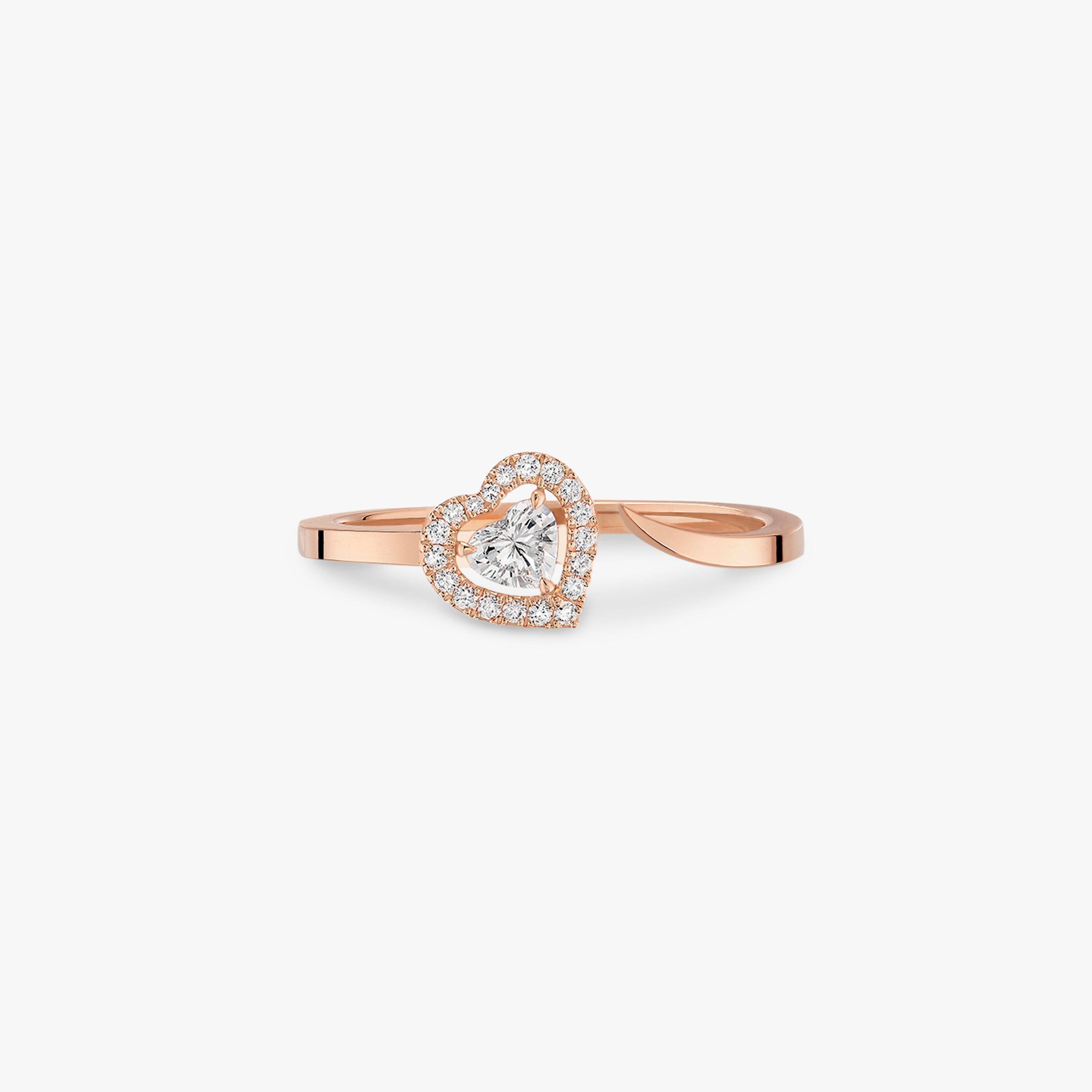 MESSIKA Joy coeur 0.15-carat diamond Pink Gold For Her Diamond Ring 11439-PG-53