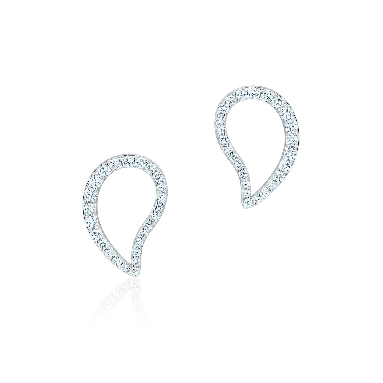 Birks Pétale Diamond Stud Earrings, Large 450012882079