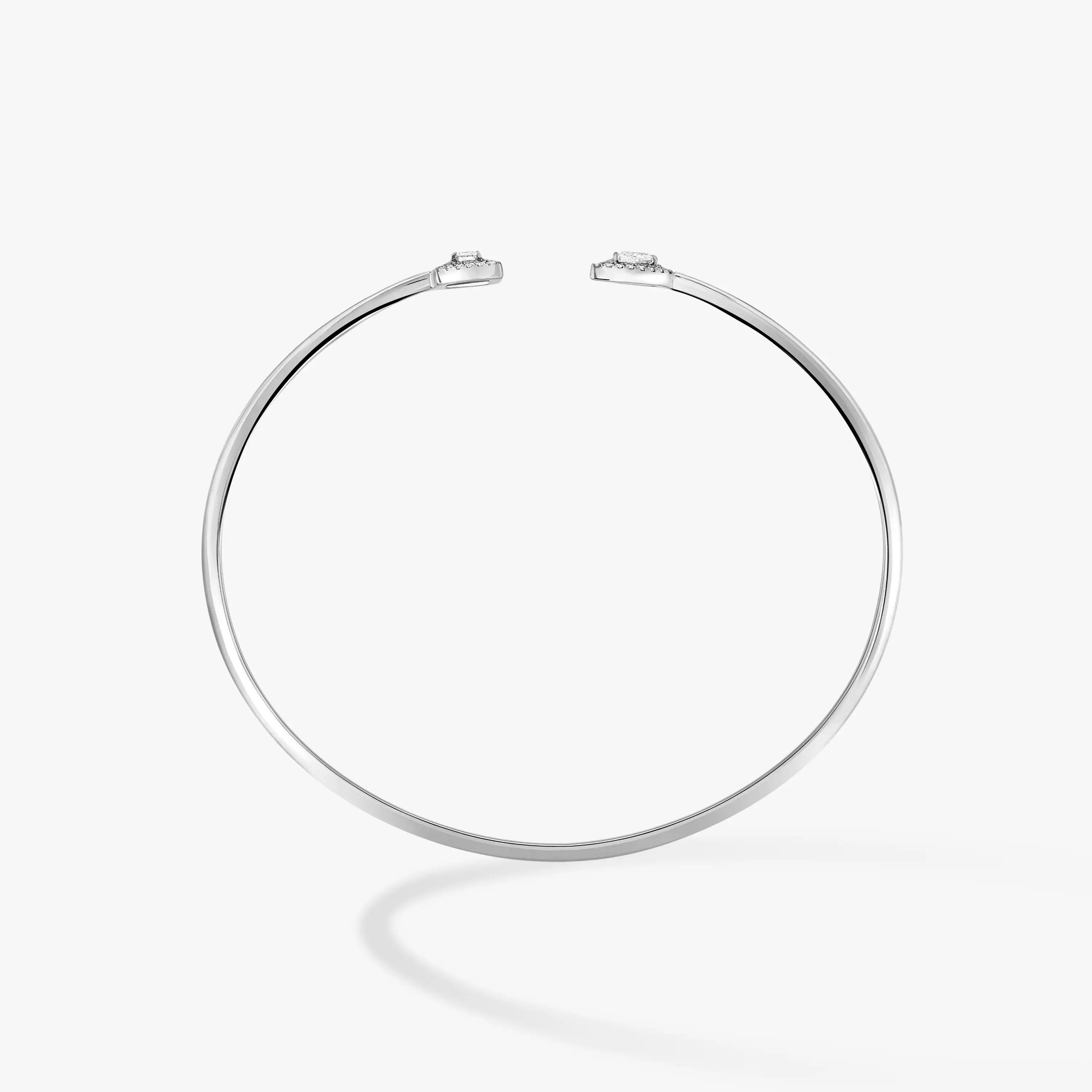 Messika WHITE GOLD DIAMOND BRACELET MY TWIN TOI & MOI THIN BANGLE BRACELET 0,15CT 07222-WG