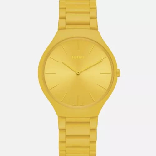 True Round Thinline Les Couleurs™ Le Corbusier Sunshine yellow 4320W R27093632 39.0 mm, Quartz, 80 g