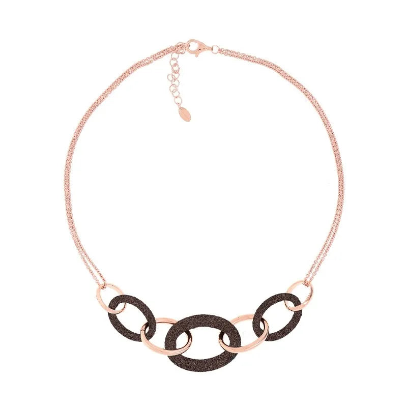 Pesavento Polvere di Sogni necklace in silver and rose gold bath, WPLVE1160