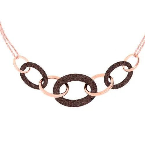 Pesavento Polvere di Sogni necklace in silver and rose gold bath, WPLVE1160